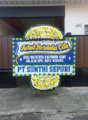 Papan Bunga Duka di Dangdang
